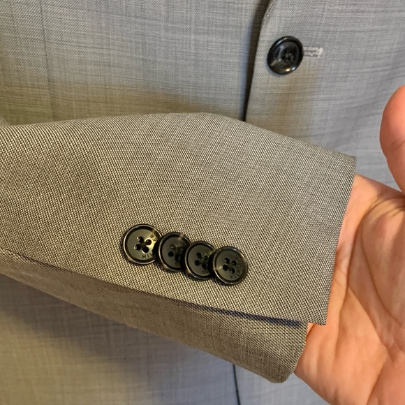 Tommy Hilfiger 100% Wool Men’s or Boy’s Gray Formal Suit Coat Blazer 36 Short - Picture 16 of 16